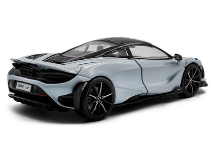 2020 McLaren 765LT Ceramic Gray with Black Top 1/43 Diecast Model Car by Solido