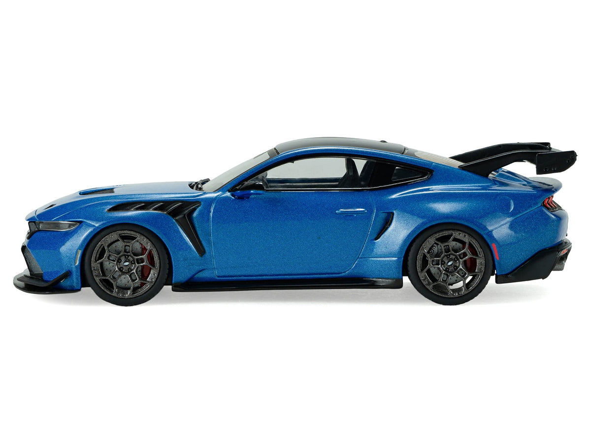 2025 Ford Mustang GTD Indulgent Blue Metallic with Black Top 1/43 Diecast Model Car by Solido