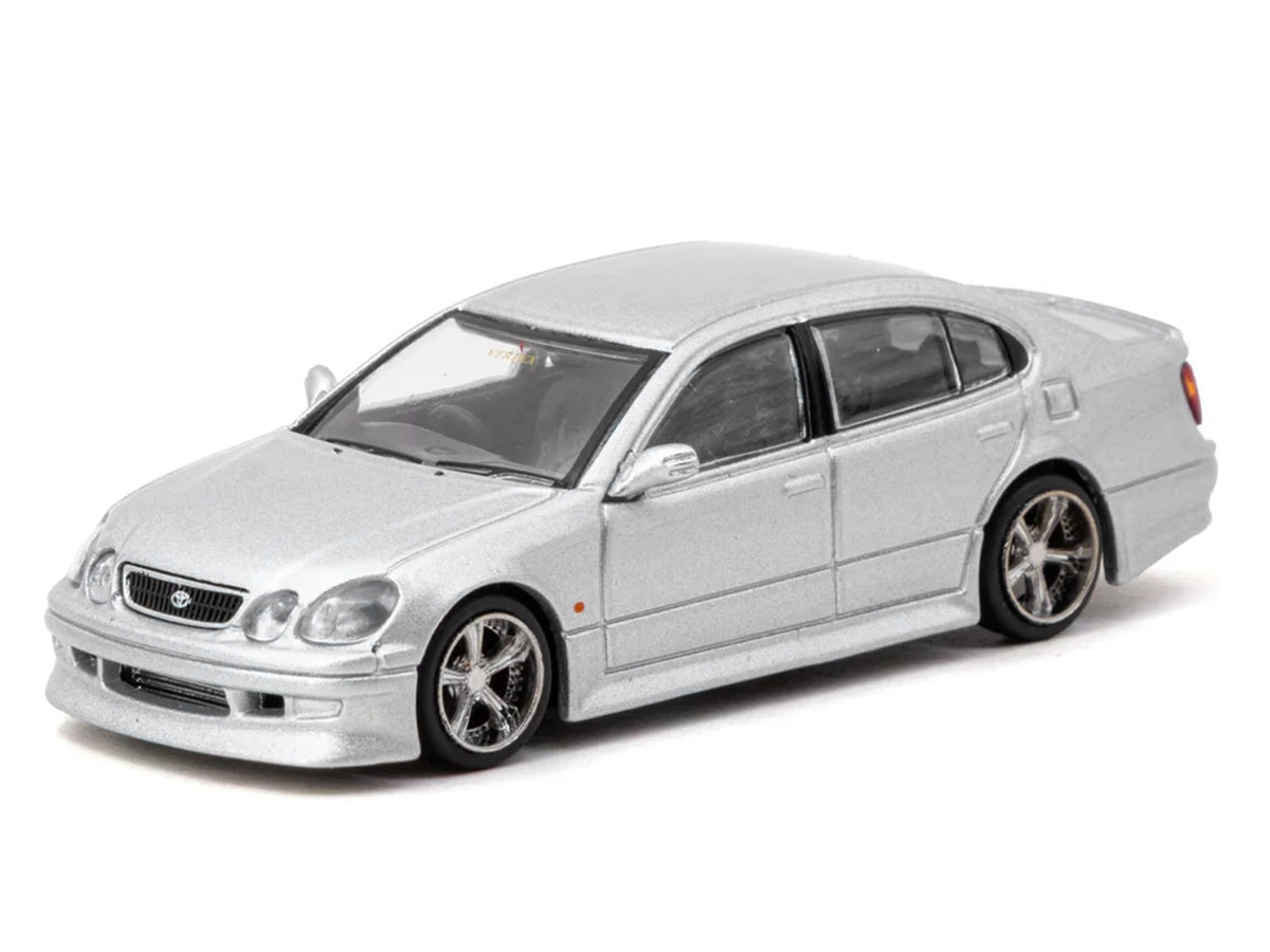 Toyota Vertex Aristo JZS161 RHD – Silver Metallic | Global64 Series 1:64 Diecast by Tarmac Works