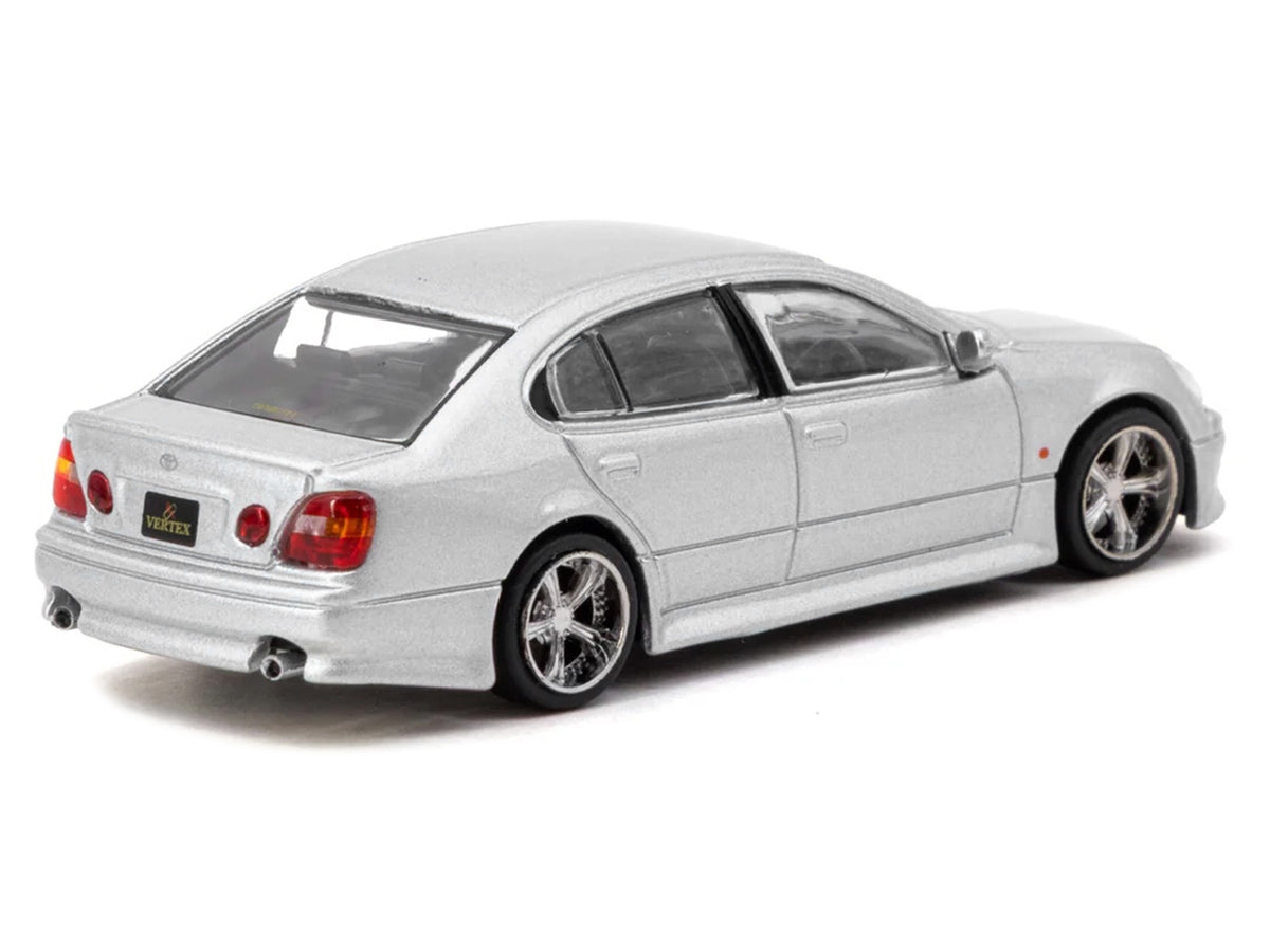 Toyota Vertex Aristo JZS161 RHD – Silver Metallic | Global64 Series 1:64 Diecast by Tarmac Works