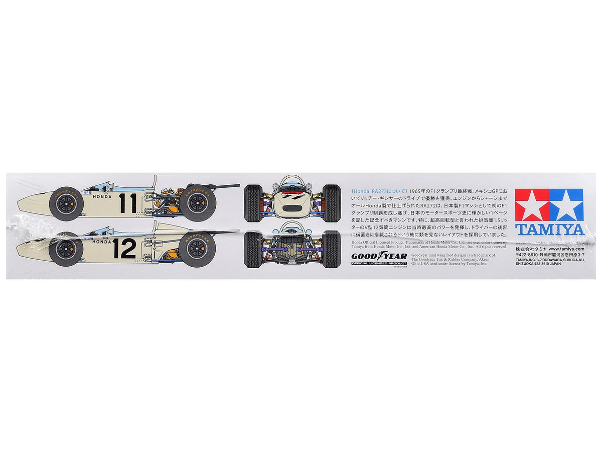 Model Kit Honda RA272 Winner Formula One F1 "Mexico GP" (1965) 1/20 Scale Model by Tamiya