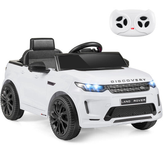 Licensed Land Rover Kids Ride on Car 12V Battery Powered Kids Electric Car-White - Color: White