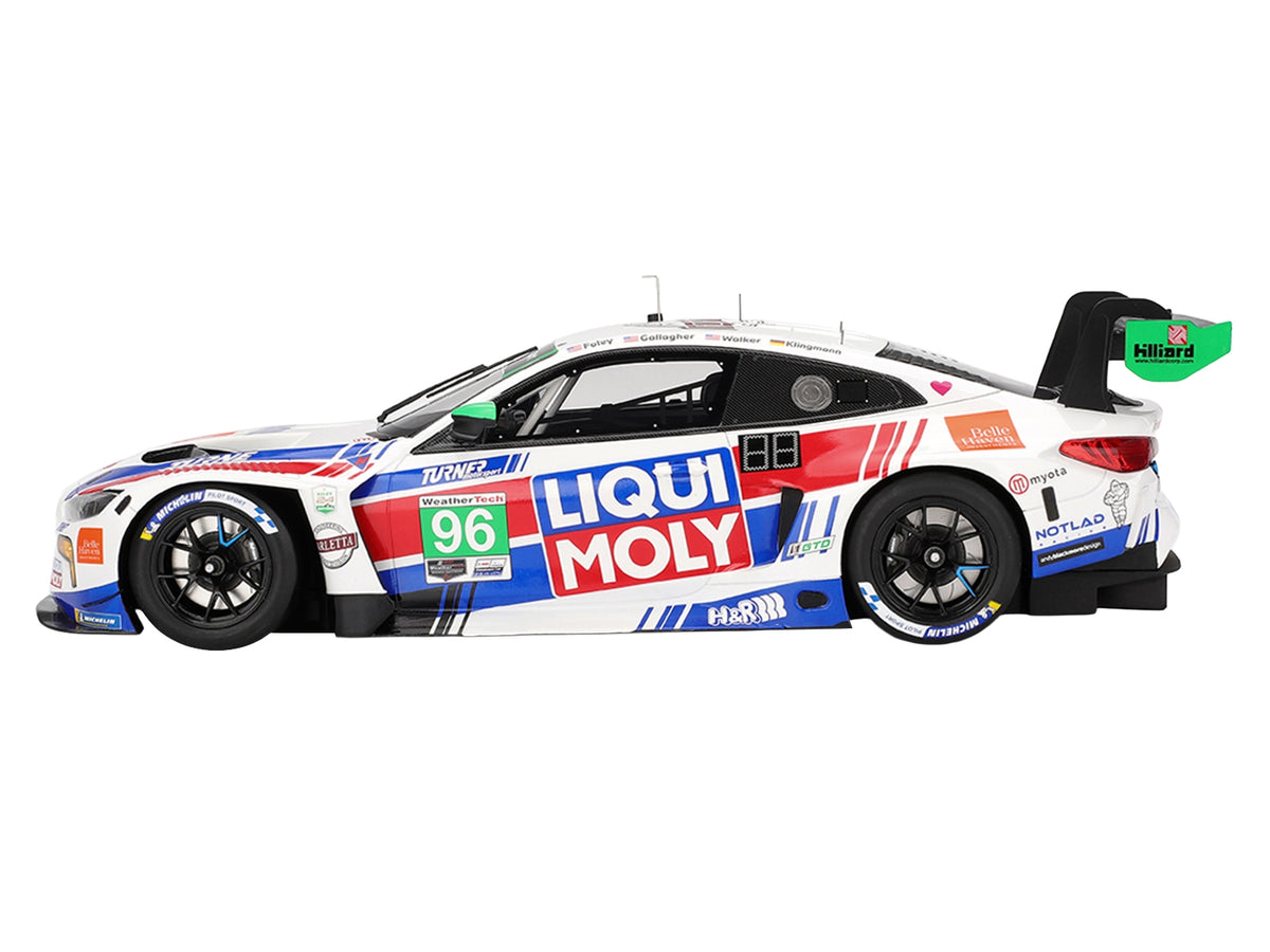 BMW M4 GT3 EVO #96 Robby Foley - Patrick Gallagher - Jens Klingmann - Jake Walker "Turner Motorsport" IMSA "Hours of Daytona" (2025) 1/18 Model Car by Top Speed