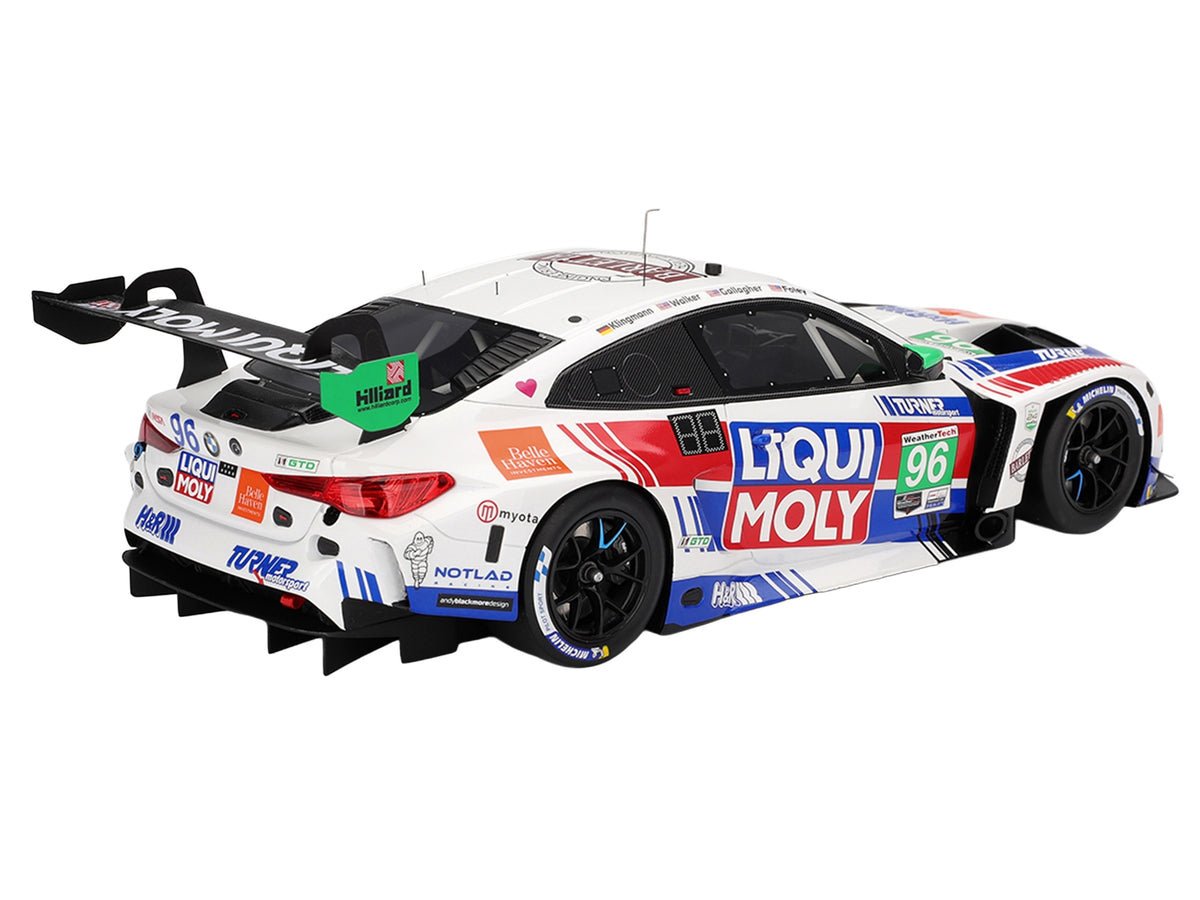 BMW M4 GT3 EVO #96 Robby Foley - Patrick Gallagher - Jens Klingmann - Jake Walker "Turner Motorsport" IMSA "Hours of Daytona" (2025) 1/18 Model Car by Top Speed