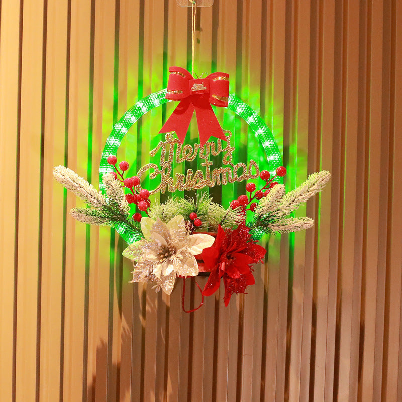 Luminous Garland Door Hanging Christmas Decorations
