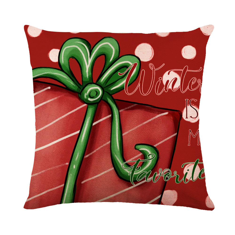 Christmas Snowflake Pillow Covers Sofa Decor