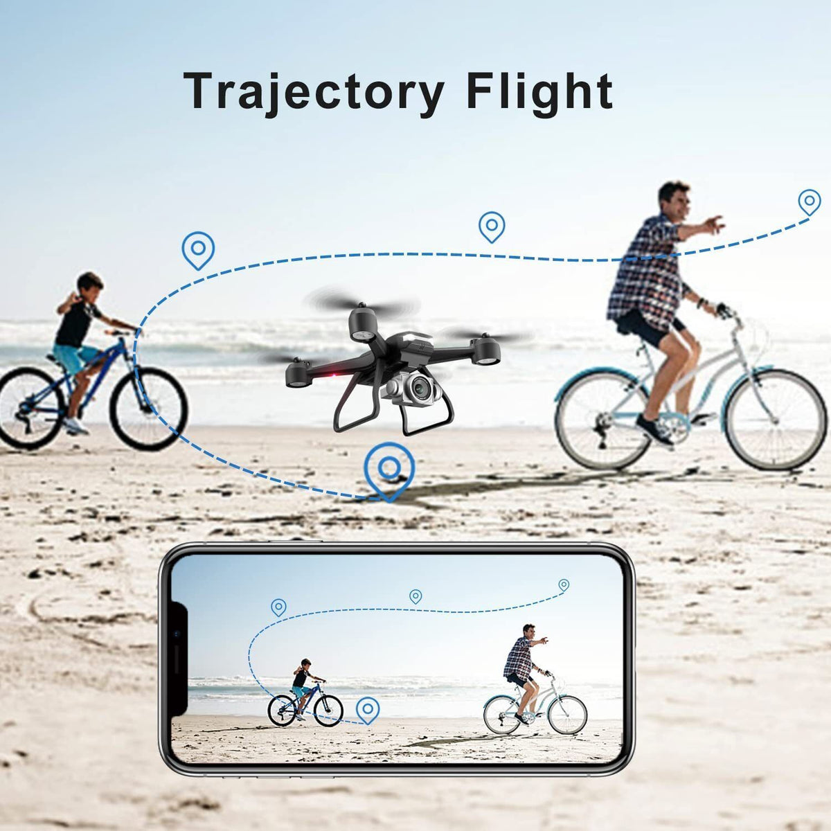 V14 Professional Drone 6K HD Dual Camera WIFI FPV Portable RC Quadcopter