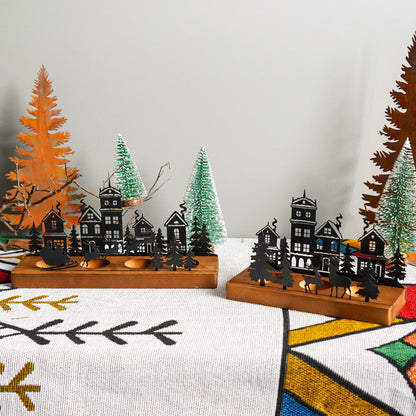 Wrought Iron Christmas Tree Candle Holder