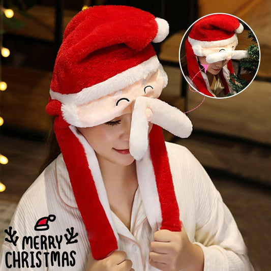 Movable Santa Snowman Elk Christmas Hat