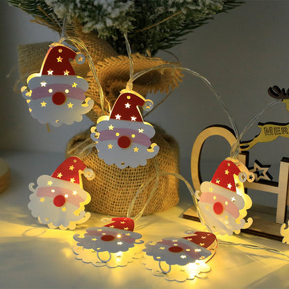 Christmas LED String Lights Santa Snowman Elk