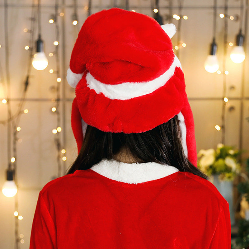 Movable Santa Snowman Elk Christmas Hat