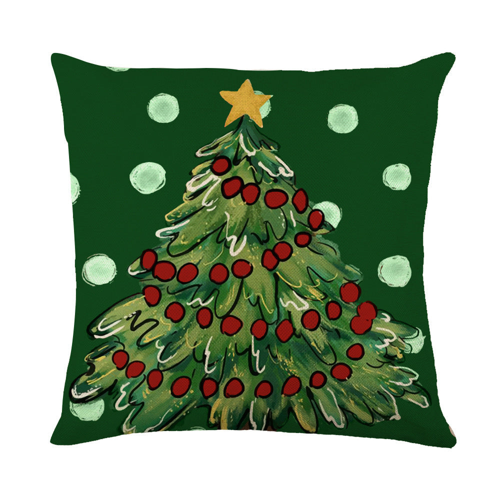 Christmas Snowflake Pillow Covers Sofa Decor