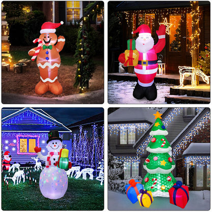 Christmas LED Inflatable Santa Snowman Decor