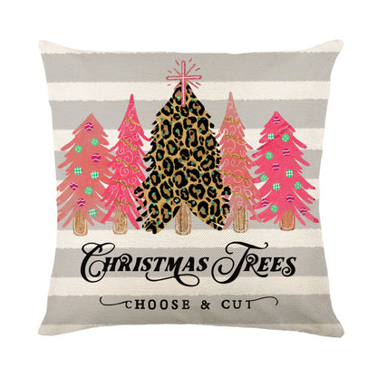 Christmas Snowflake Pillow Covers Sofa Decor