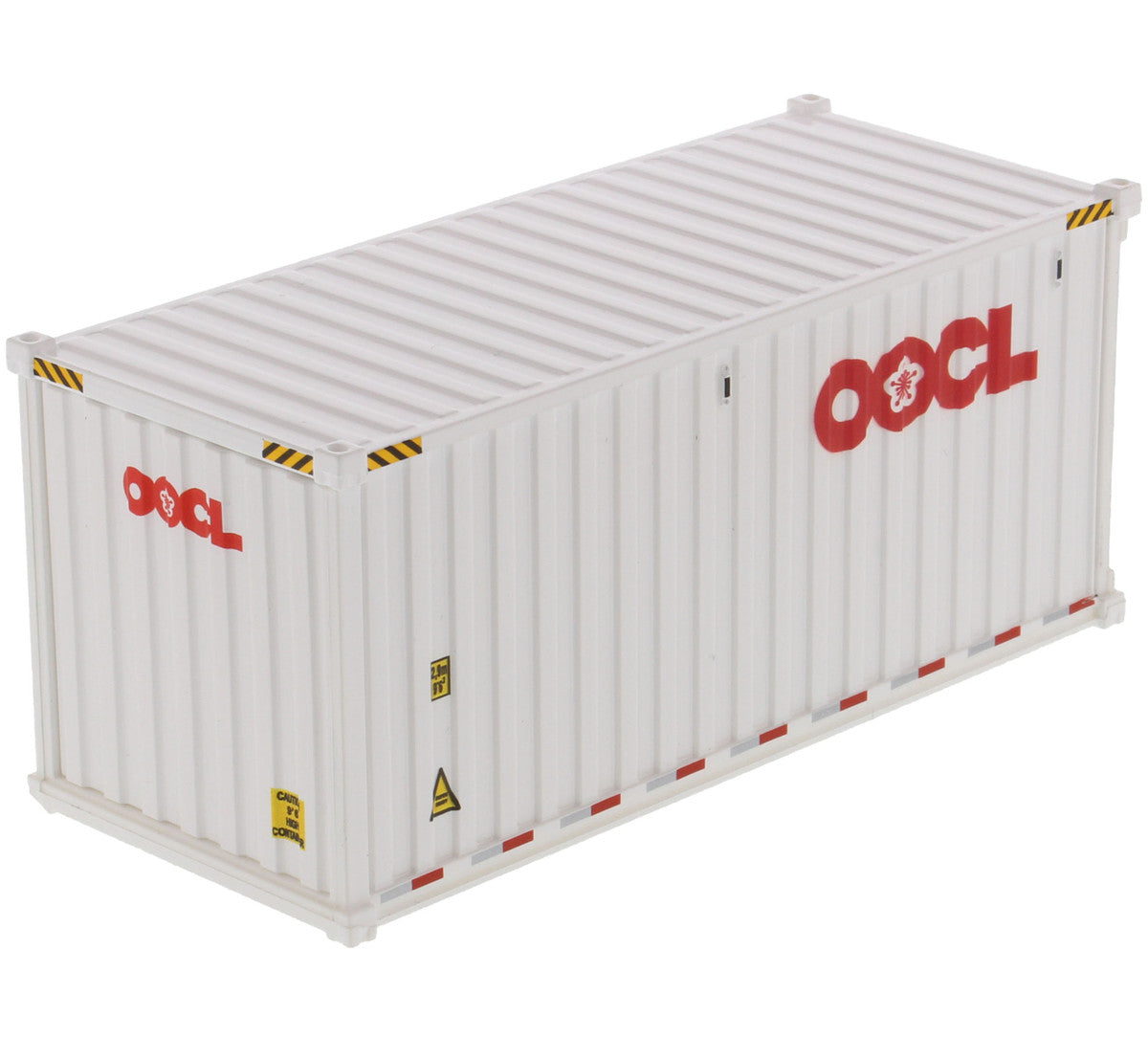 20' Dry Goods Sea Container "OOCL" White "Transport Series" 1/50 Model by Diecast Masters