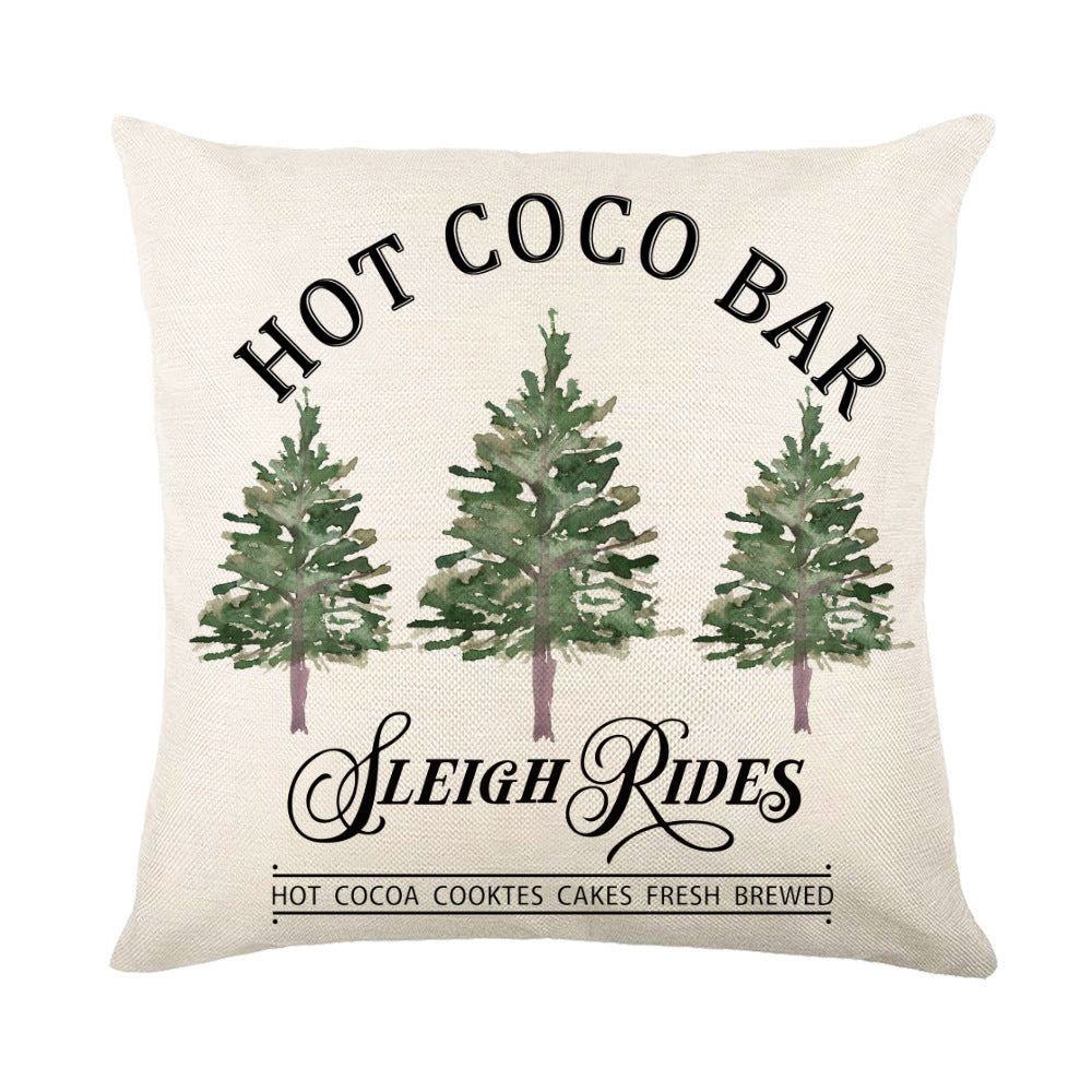 Christmas Snowflake Pillow Covers Sofa Decor