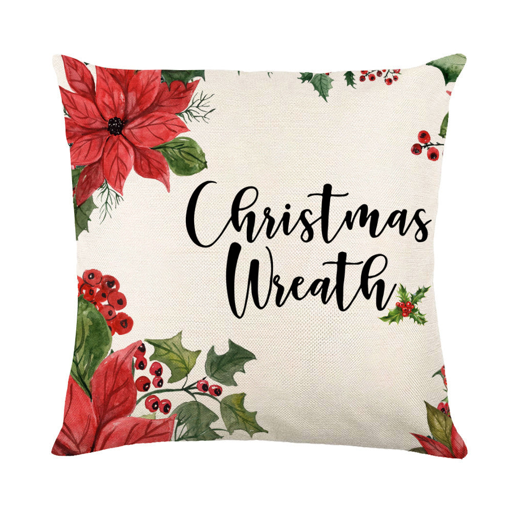 Christmas Snowflake Pillow Covers Sofa Decor