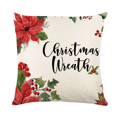 Christmas Snowflake Pillow Covers Sofa Decor