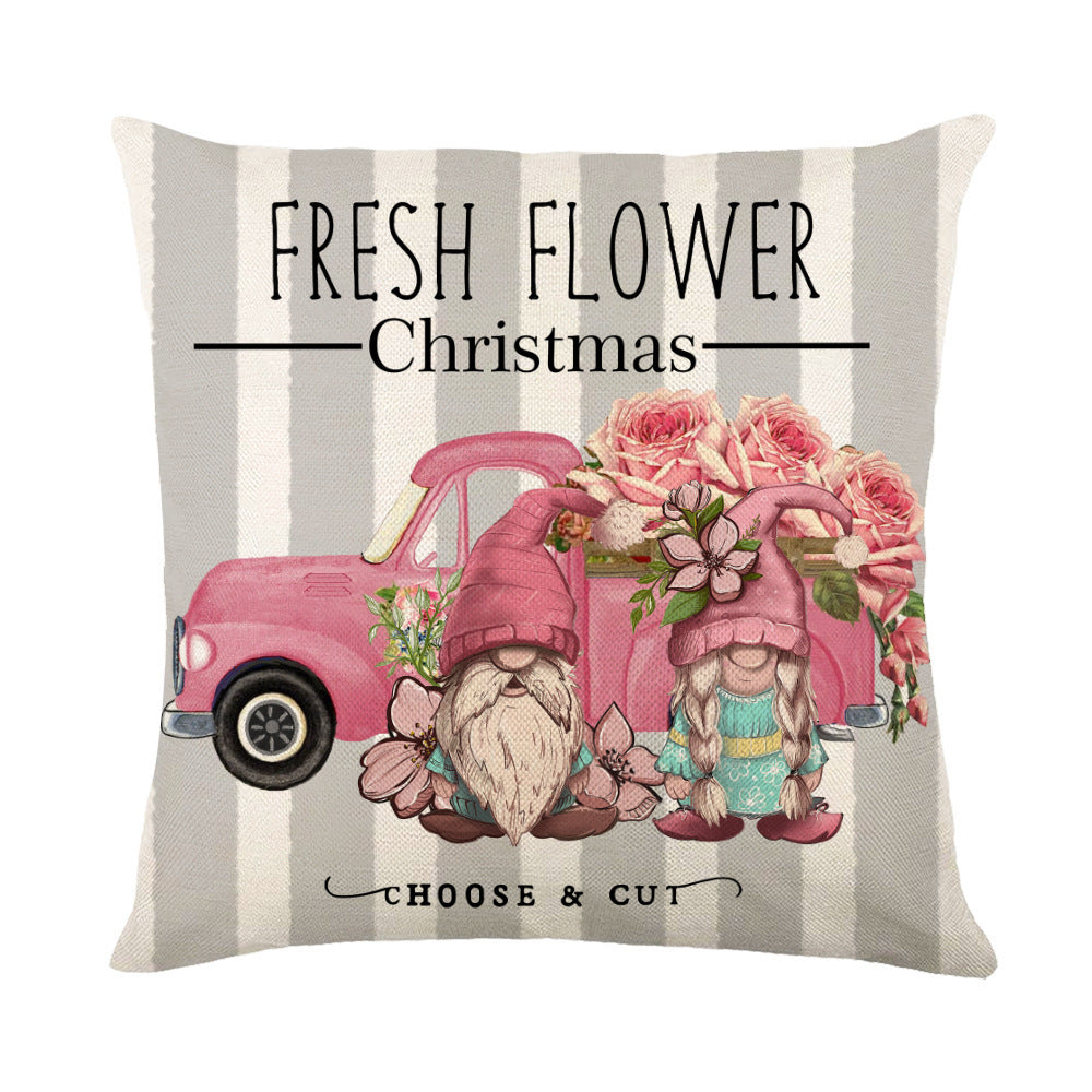 Christmas Snowflake Pillow Covers Sofa Decor
