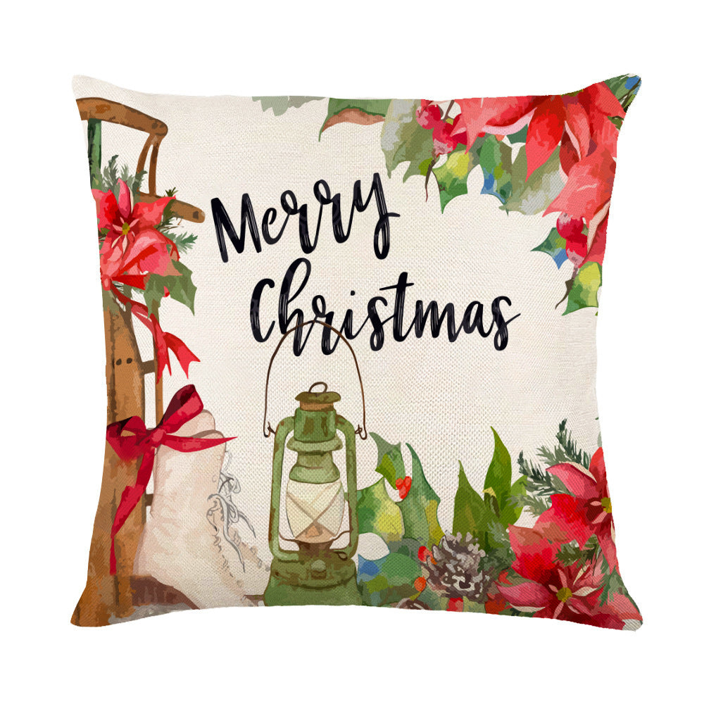 Christmas Snowflake Pillow Covers Sofa Decor