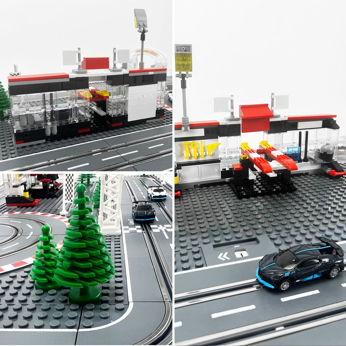 1:87 Slot Car Race Set, 2 Tracks, 2 Cars & Speed Controllers