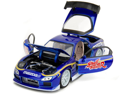 1993 Mazda RX-7 Chun-Li Street Fighter 1/24 Diecast Model Car by Jada