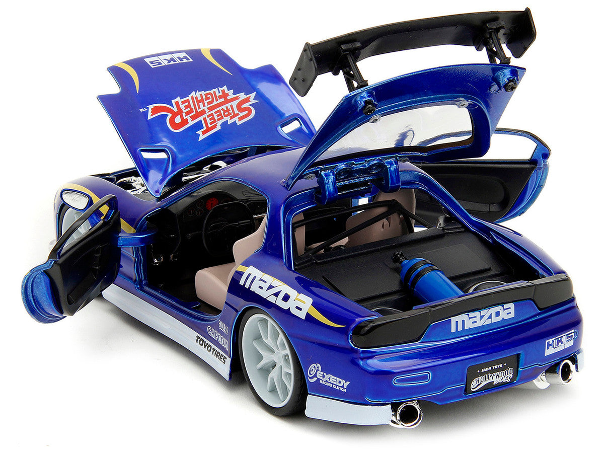 1993 Mazda RX-7 Chun-Li Street Fighter 1/24 Diecast Model Car by Jada
