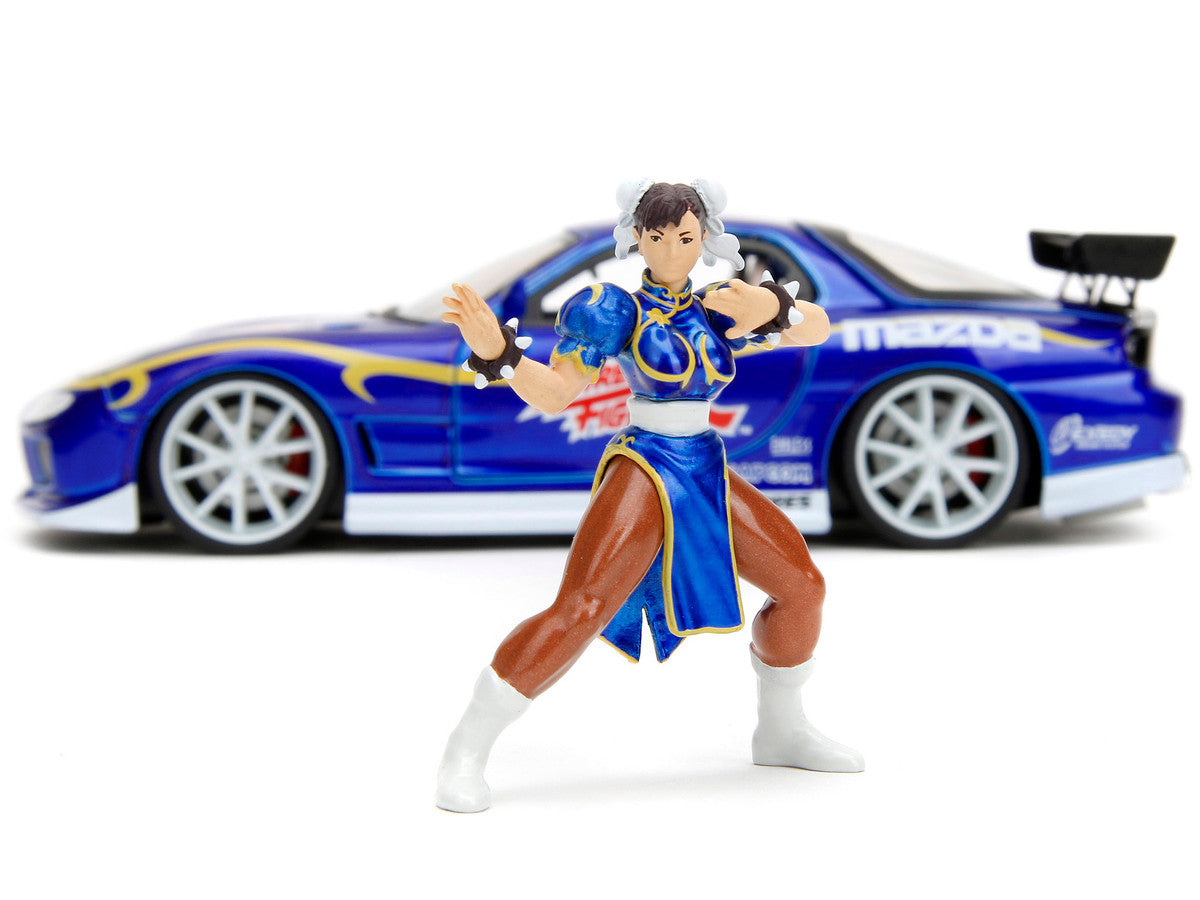 1993 Mazda RX-7 Chun-Li Street Fighter 1/24 Diecast Model Car by Jada